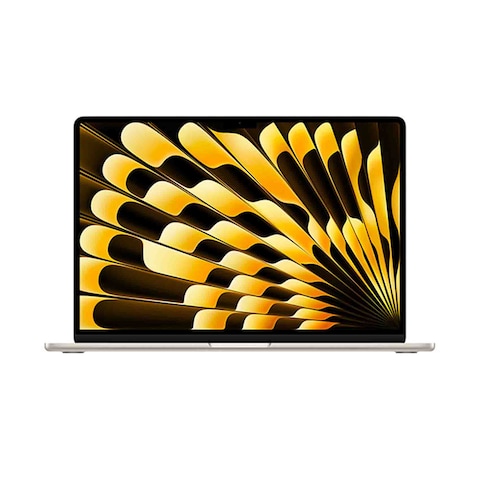 Apple MacBook Air (MQKV3AB/A) 15 inch with M2 chip with 8-core CPU and 10-core GPU, 8GB RAM, 512GB Starlight English Arabic Keyboard