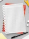 Lowha Spiral Notebook With 60 Sheets And Hard Paper Covers With Geometric Gradient Design, For Jotting Notes And Reminders, For Work, University, School