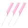 3 Pieces Parting Comb for Braids Rat Tail Hair Comb Steel Pin Carbon Fiber Teasing Combs with Stainless Steel Pintail (Pink)