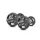 YALLA HomeGym Pair of 20" Olympic Dumbbell Handles Commercial Grade Loadable Dumbbell Bars for 2-inch Olympic Weight Plates
