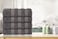 4-Piece Large 70x140 cm Bath Towels Luxury Hotel Quality 600 GSM 100% Genuine Combed Cotton, Super Soft &amp; Absorbent - Dark Grey