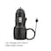 Triple OG TOG CC1 Car Charger, Dual USB Car Charger With Type C Cable, Compatible With Samsung, Oneplus, Huawei, Lenovo, HP, Asus, Ace, Xiaomi, etc.