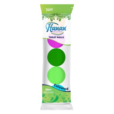 Hanan Solution Disinfectant Scented Coloured Toilet Balls 200g