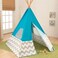 Kidkraft 223 Turquoise Deluxe Play Teepee For Kids Children, 162cm Tall For Indoor And Outdoor