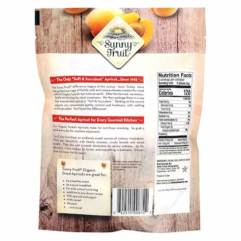 Sunny Fruit Organic Dried Fruit Apricots 250g