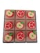 Creative Wooden Base Tic Tac Toe With Seasonal Fruits Slide Tic Tac Toe