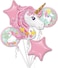 Samdone 5 in 1 Partigos Unicorn Theme balloons 18 inch star Round Balloon Birthday Party Decor Kids Rainbow Balloons Unicorn Party Supplies