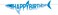 Shark Party Shaped Banner With Ribbon 1 pc