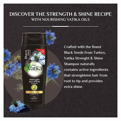 Vatika Naturals Turkish Blackseed Shampoo For Dull Hair - 360ml