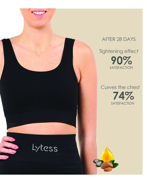 Lytess Yogafit Firming Bra, Black,L/XL