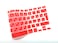 Generic - Arabic English Silicone Keyboard Skin UK Layout For MacBook Pro/Air/Retina 13" 15" 17" -Red