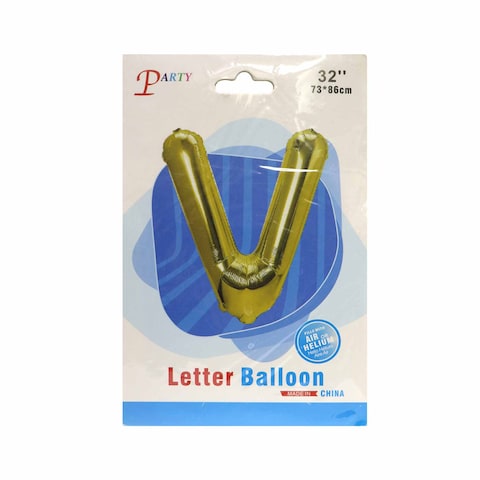 Tiba Helium Letters Balloon - Letter V