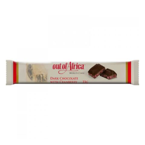 Out Of Africa Cranberry Dark Chocolate 35G