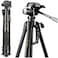The Mohrim Camera Tripod For Dslr, Aluminium Tripod With 360 Degree Rotating Head For Smartphones And Camera