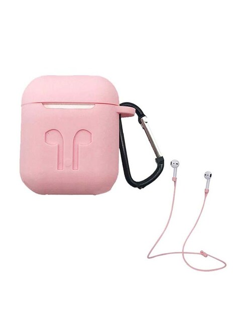Generic Protective Case Cover With Strap Holder For Apple Airpods Pink
