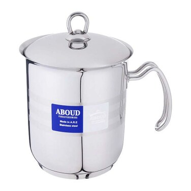 عبود لبانة ستانلس ستيل - مقاس 14 - فضي