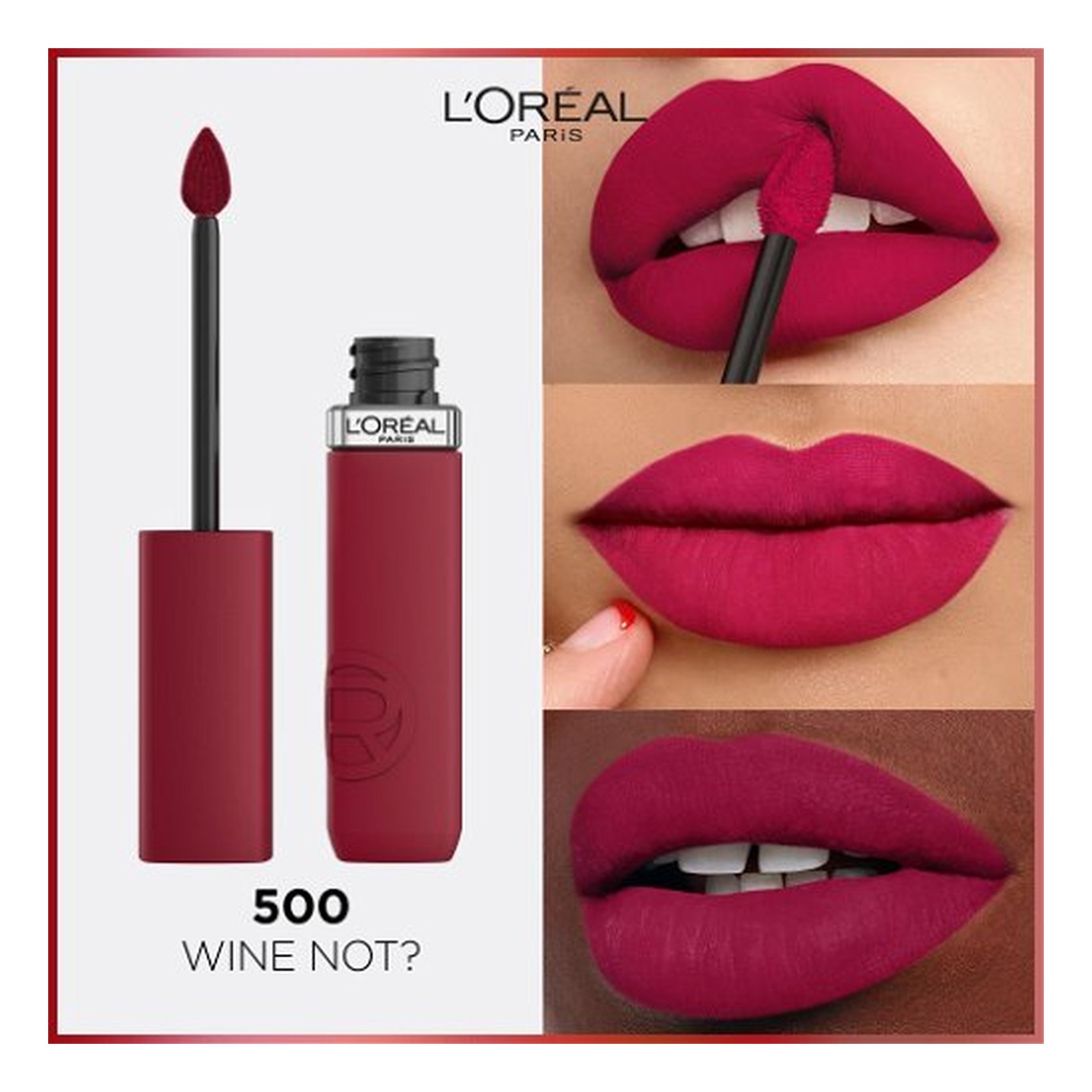 L&rsquo;Oreal Paris Infallible Matte Resistance Liquid Lipstick 500 Wine Not