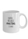 muGGyz Trail Blazer Printed Ceramic Coffee Mug White