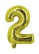 Party Time 2 Number Foil Balloon 16-Inch - Gold