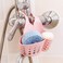 Generic Hanging Silicone Kitchen Gadget Storage Organizer Sponge Holder-Pink