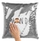 Loud Universe - 16x16 inch Sequin Throw Pillow Magic Flip Pillow Hashtag Monday Monkey