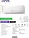 EGNRL Split AC 12000 BTU T1, Rotary, R410a, EG12K, 2025 New Model, with 3M Pipe Kit, Golden Fin, White , 1 Year Manufacturer Warranty, 1 Year Compressor Warranty