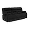 In House Velvet Triple Recliner Chair - Black - NZ30