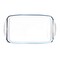 Pasabahce Borcam Rectangular Glass Platter - 33 Cm - Clear