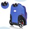 Eazy Kids - 18 بوصة مجموعة من 2 Formula Racing Big Wheel Trolley School & Pencil Case - أزرق
