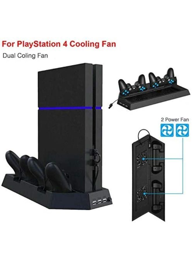 Wtrtr Charging Dock Station Stand Base With 3 USB Port And Cooling Fan