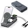 Promate PowerPack-Fold 5-in-1 10000mAH Wireless Charging Power Bank Foldable MagSafe Compatible