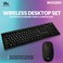 Wireless Keyboard Mouse Combo Set Slim Low Profile Keyboard Ergonomic 1200dpi MIAMI TECHNOLOGY (BMX2510)