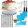 Generic 106Pcs Cake Decorating Tools Kit Icing Tips Turntable Pastry Bags Couplers Cream Nozzle Baking Tools Set For Cupcakes Cookies
