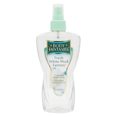 Body Fantasies Body Spray, Fresh White Musk Fantasy, 236ml