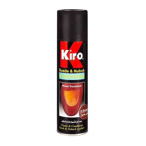 Kiro Suede and Nubuk Renovator Spray - 250ml - Dark Brown