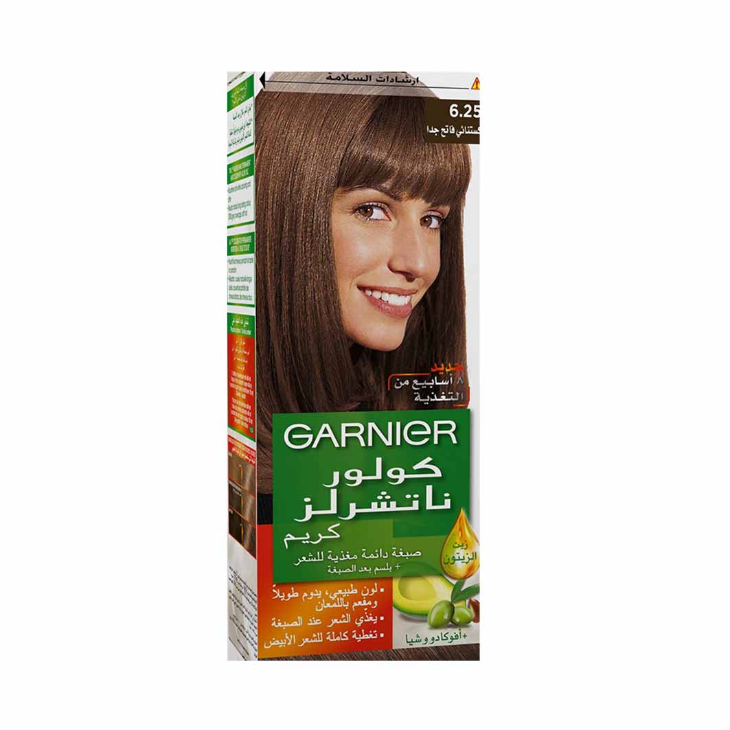 Garnier Color Naturals Creme Nourishing Permanent Hair Color 6.25 Very Light Chestnut