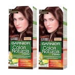 Buy Garnier Color Naturals Creme Nourishing Permanent Hair Colour 6.7 Pure Chocolate Brown Pack of 2 in UAE