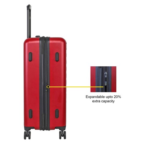 National Geographic Cruise 4 Wheel Hard Casing Luggage Trolley 79cm Burgundy