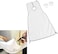 Generic Beard Shave Apron Bib,Waterproof Bathroom Beard Apron,Male Beard Apron Bib Trimmer Facial Hair Cape Sink Shaving Beard Apron For Men White
