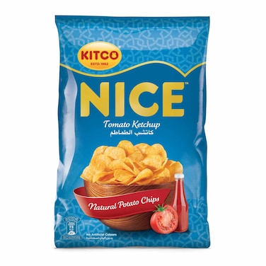 Kitco Nice Tomato Ketchup Potato Chips, 14g Pack of 21