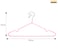 YANEK Nonslip Metal Hangers - PINK Suit Hangers (50-pack) Ultrathin Space-Saving, Strong and Durable Clothes Hangers Hold Up-to 10 lb, for Coats, Jackets, Pants, Dress Clothes