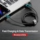 Baseus USB C Cable 2A Fast Charging Cable Nylon Braided Cafule Series - 2M USB Type C Charger Compatible for S21 S20 S9 Note 20 10 P30 P20 Lite Mate 20 Pro P20 LG G5 G6 Xiaomi Mi 11 Ultra  Black/Red