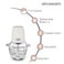 Gratus  Food Chopper GFC4002FC 350 Watts With 2 Ltr Capacity, 2 Speed Control, Glass Bowl, Stainless  Steel Blades X 4, Easy To Clean
