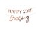 Ginger Ray Happy Birthday Bunting with Numbers- Rose Gold