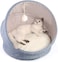 Aiwanto 2 in 1 Cat Bed and Cave Cat Bed for Indoor Cats Foldable Machine Washable Cat Bed Cat Playing Bed  Pet Bed