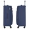 Eminent Expandable Trolley Luggage Set of 3 Bag Soft Suitcase for Unisex Travel Polyester Shell Lightweight with TSA lock Double Spinner Wheels E751SZ Navy Blue
