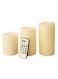 Generic 3-Piece Candle Lights With Remote Control Multicolour