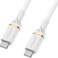 OtterBox USB-C to USB-C PD Cable 1 Meter - Durable, Tangle-Free, High Speed Charging &amp; Sync Cable 3 Amp, for MacBook, iPad Pro, Samsung, Nintendo Wii &amp; other USB-C enabled devices - White