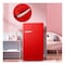 Midea Single Door Mini Refrigerator MDRD142SLE32 Red 93L
