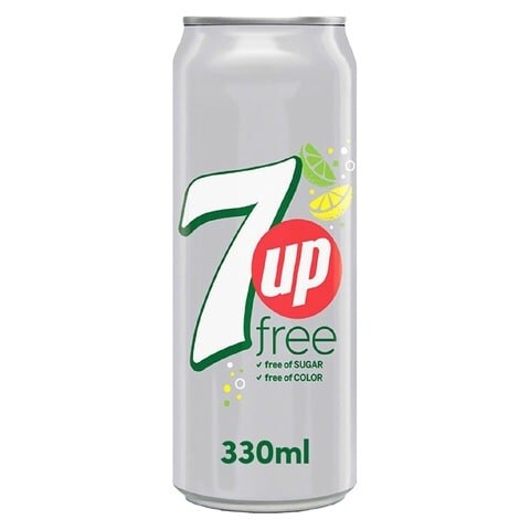 Buy 7UP Free Carbonated Soft Drink 330ml in Kuwait